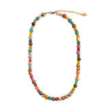 kantha pebbled strand necklace