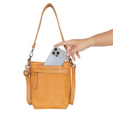 fran handcrafted leather crossbody bag