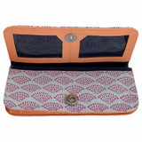 cotton canvas long wallet