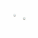 silver gemstone stud earrings