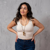 Stone & Circles Necklace