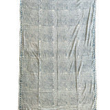 organic cotton block printed scarf