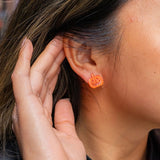 jack o' lantern pumpkin studs