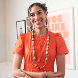 kantha kaleidoscope necklace