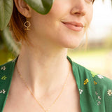Mini Mantra Drop Earrings