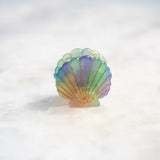 mini scallop shell hair clip