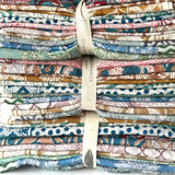 organic cotton block printed scarf