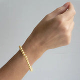 gold beaded stretch bracelets