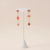 mismatched composition earrings