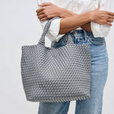 sky’s the limit - medium woven neoprene tote