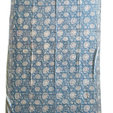 organic cotton block printed scarf