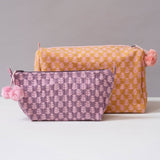tula tangerine toiletry bag