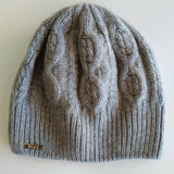 cashmere cable knit skully beanie