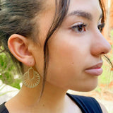 large dahlia earrings