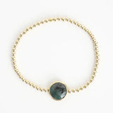 seabreeze gold stretch gold bead bracelet