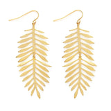 large fern earrings