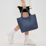 sky’s the limit - medium woven neoprene tote