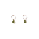 vintage glass teardrop studs