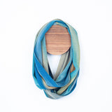 handwoven bamboo silky weave infinity scarf