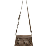adrienne pleated flap crossbody