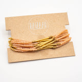 beaded color tube bracelets