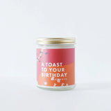 beatrix & co:  a toast to your birthday 9oz candle
