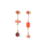 mismatched composition earrings