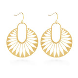 large dahlia earrings