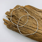 magdalena organic hammered freeform hoops