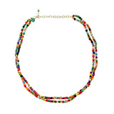 kantha milieu double strand necklace