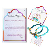 thistle earrings in lapis