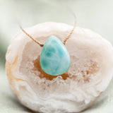 larimar luxe necklace for beautiful mom