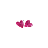 hand drawn heart studs