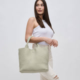 sky’s the limit - medium woven neoprene tote