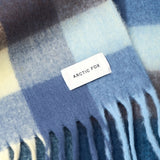 the reykjavik scarf, 100% recycled, blue & yellow