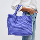 sky’s the limit - medium woven neoprene tote