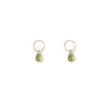 vintage glass teardrop studs