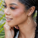 Ogee Outline Drop Earrings