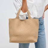 sky’s the limit - medium woven neoprene tote