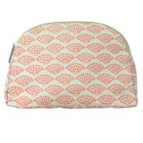 Cotton Canvas Cosmetic Case -  Toiletry Bag - Travel Pouch