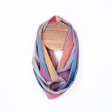 handwoven bamboo silky weave infinity scarf