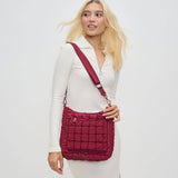 aura - quilted nylon puffer crossbody