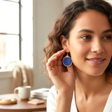 kelly circle dangle earrings