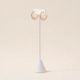 sailor knot hoop earrings