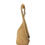 faux suede skyler sling bag