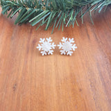 snowflake studs