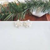 snowflake studs
