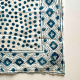 organic cotton block printed scarf