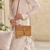 Ata Vine Rectangle Box Crossbody Bag