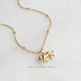 gold leopard pendant necklace